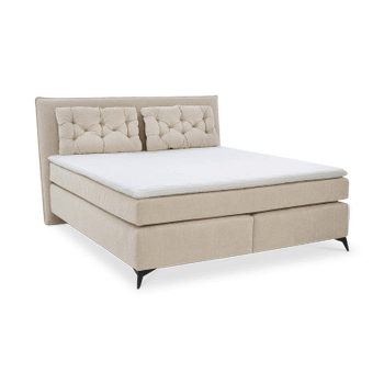Boxspring NIEUWEGEIN 180x200 Chenille Beige Boxspring NIEUWEGEIN 180x200 Chenille Beige