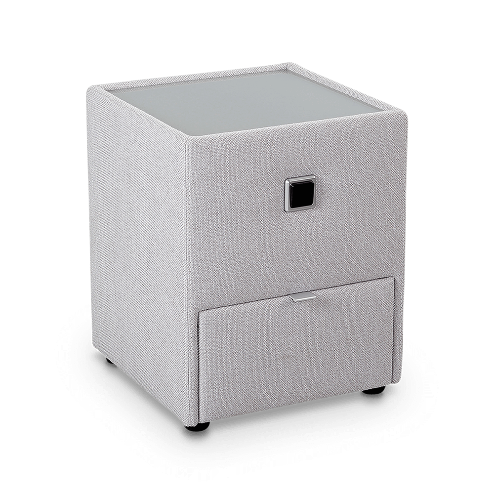 Nachttafel ASTEN Stof 474/09 Lichtgrijs Nachttafel ASTEN Stof 474/09 Lichtgrijs