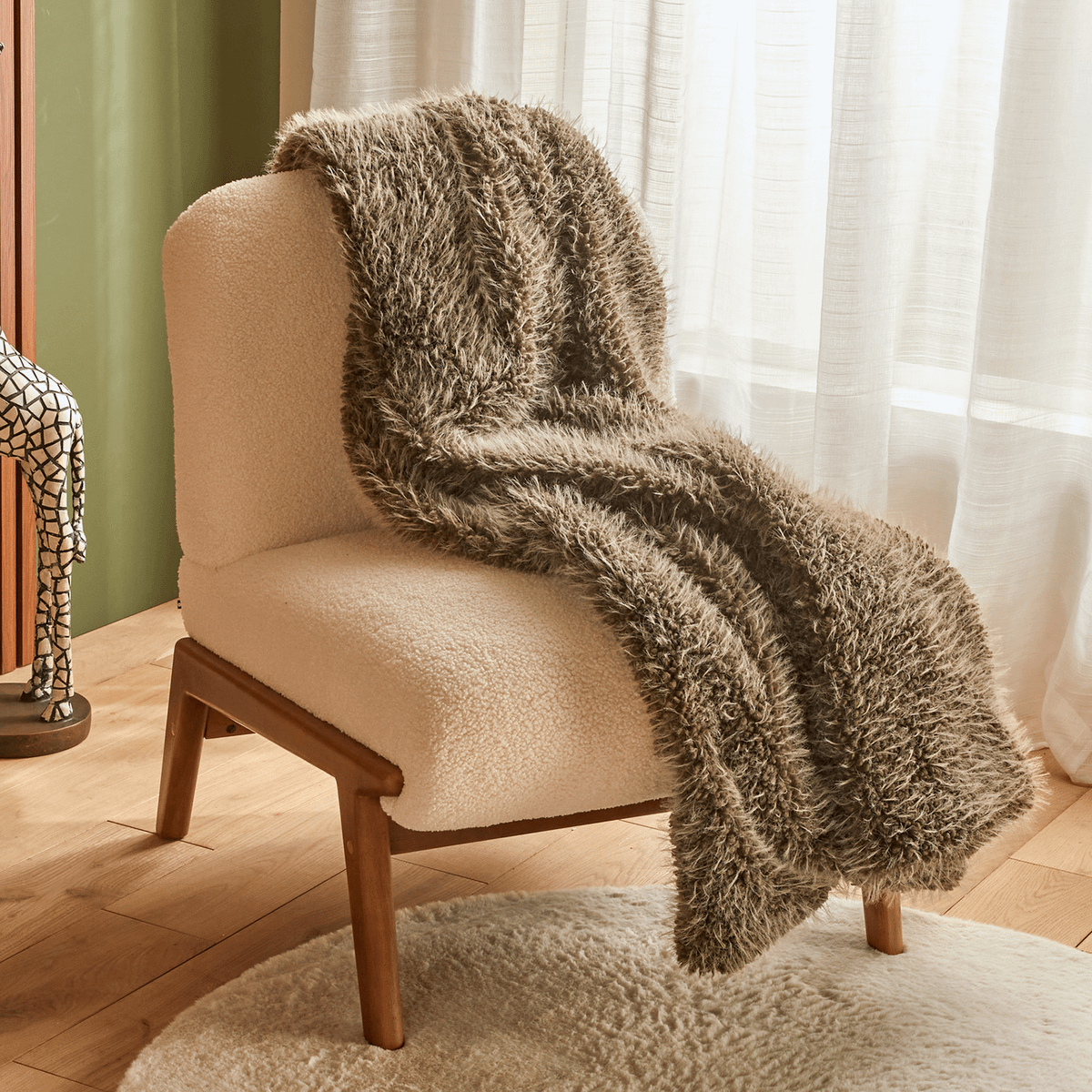 Plaid NERYO Polyester Groen
