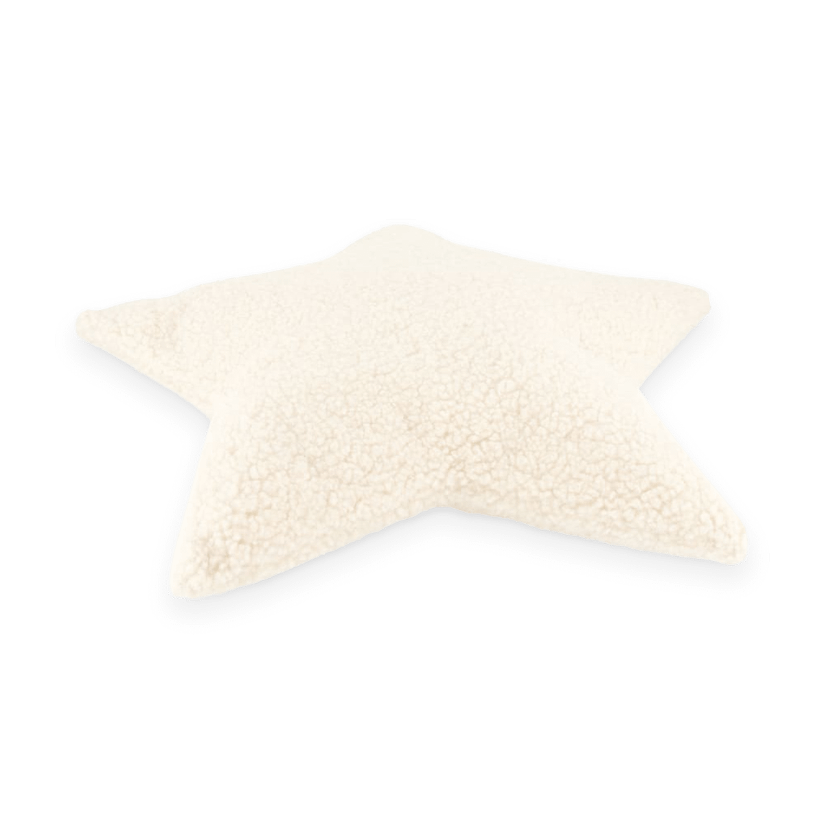 Kussen STAR Ster Teddy Poly Wit