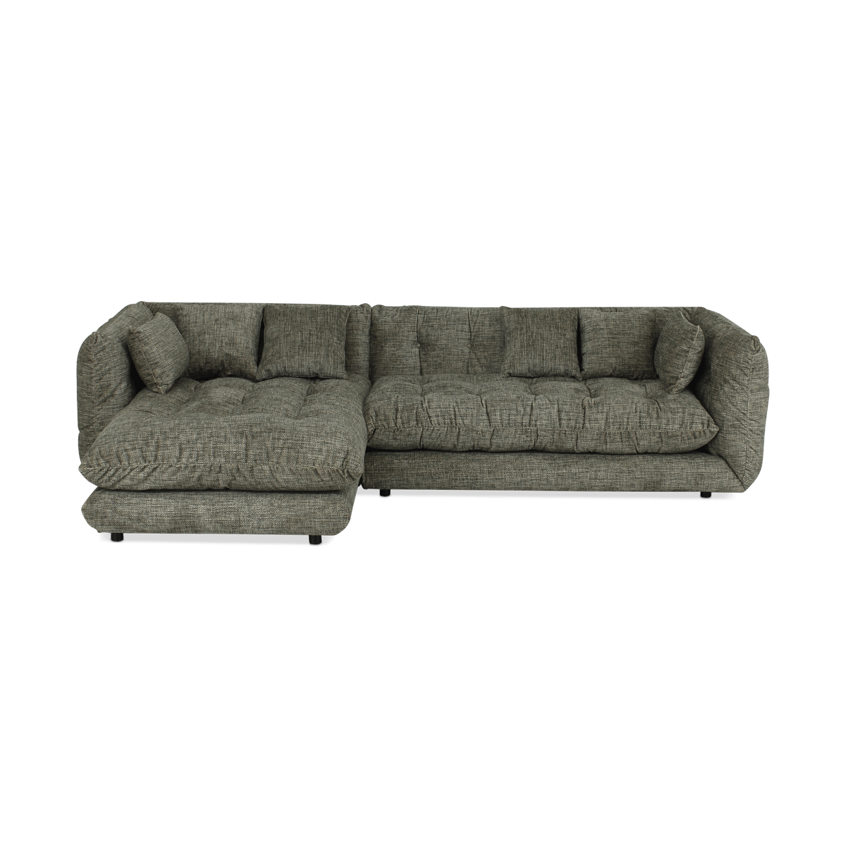 Hoeksalon AMIGO Longchair Links Olive B300