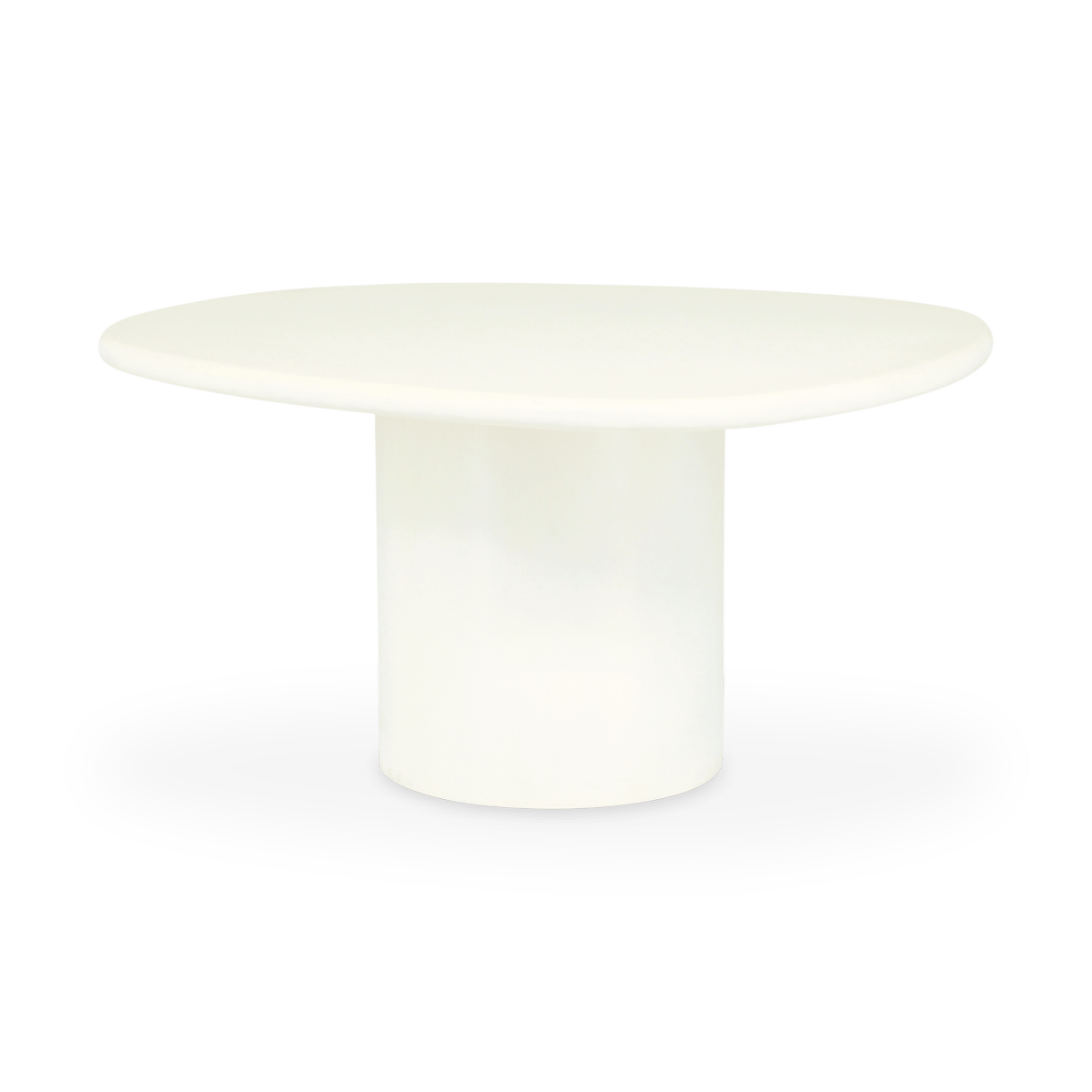 Eettafel VRITTA Organisch Microcement Beige 150x135