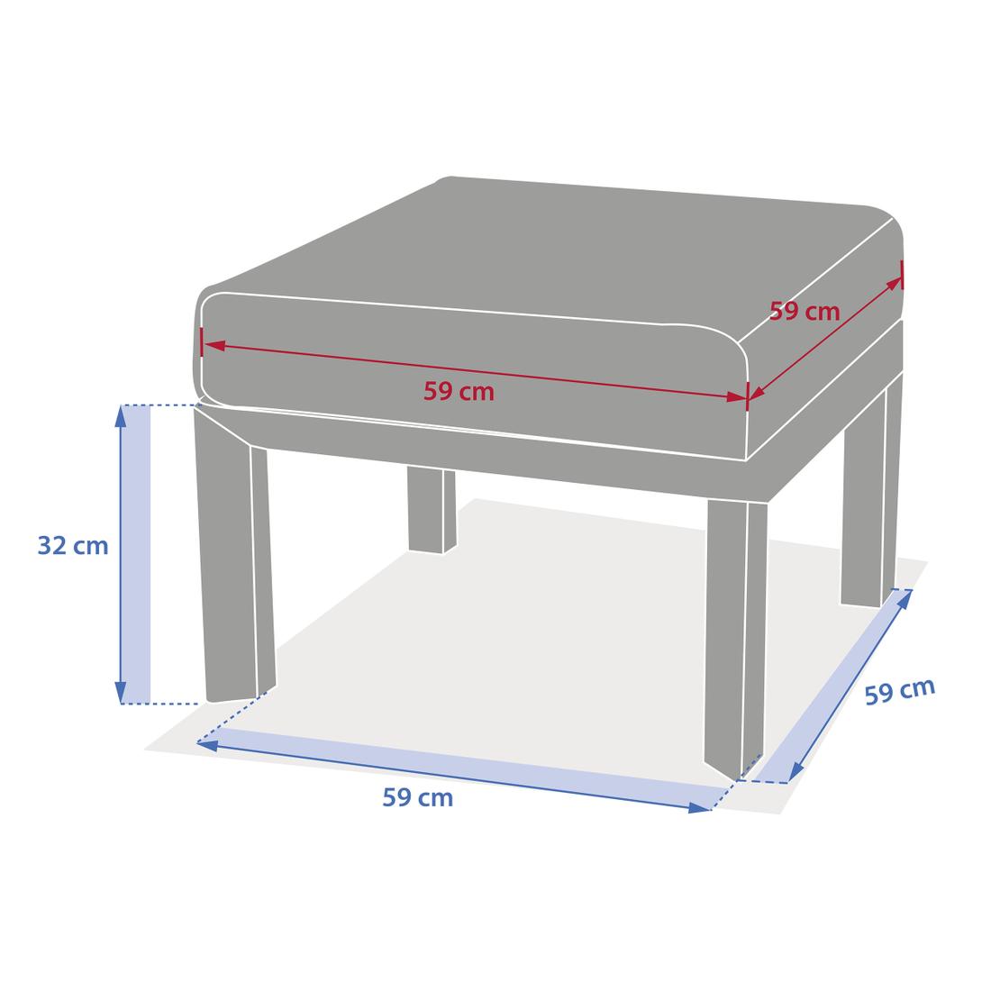 Poef FURORE Grafiet  Poef FURORE Grafiet