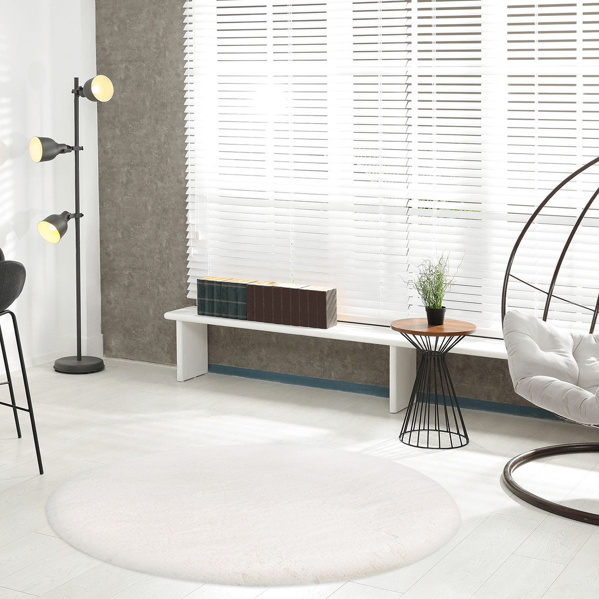 Tapijt HEAVEN Ø120 Ivory