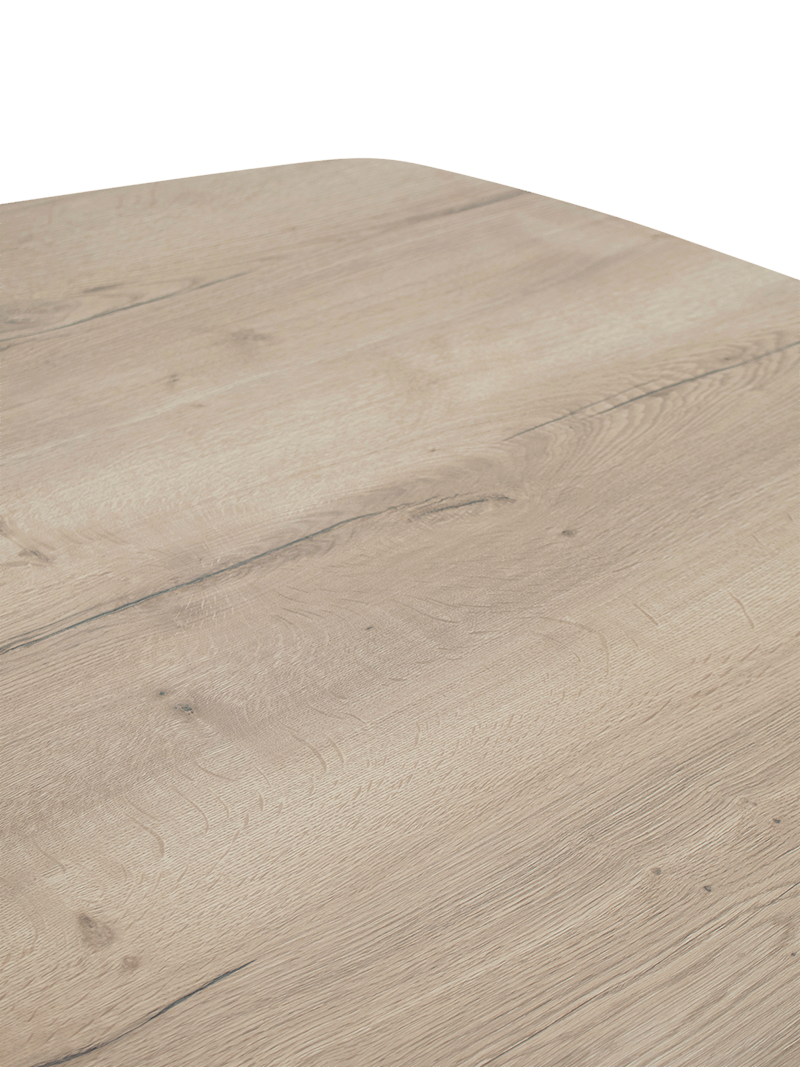 Eettafel Amato Deens ovaal Natur 160 x 92 cm