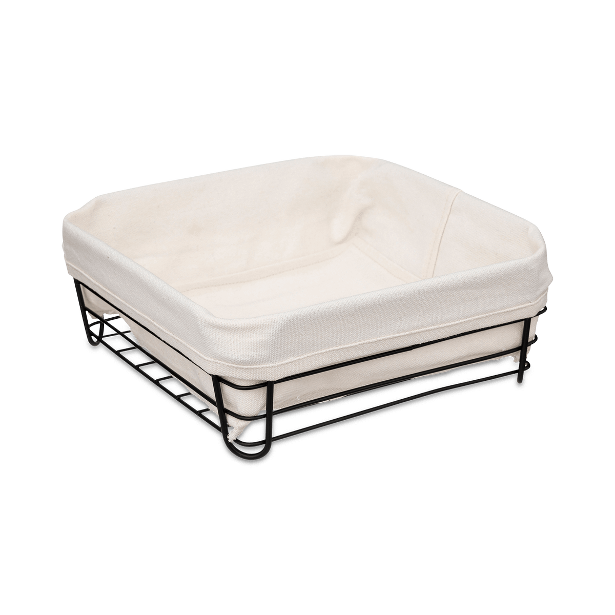 Broodmand BISTRO Vk Met. Zwart/Beige