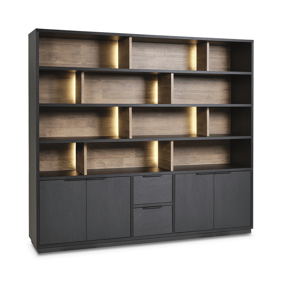 Wandkast TOSCANA Elegant Zwart B235 Wandkast TOSCANA Elegant Zwart B235