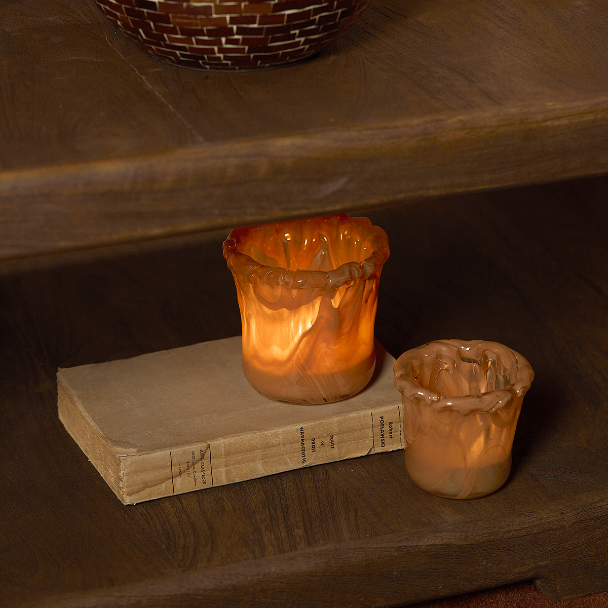 TL-Houder MYRON M Glas Lichtbruin