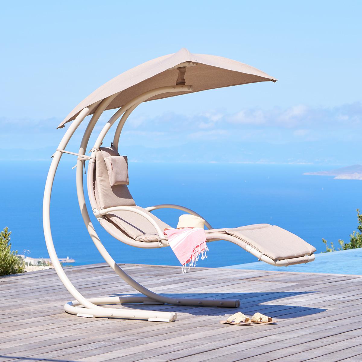 Zwevend Ligbed GORIZIA Beige