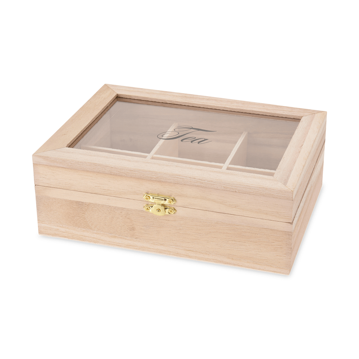 Theedoos TEA Hout Naturel