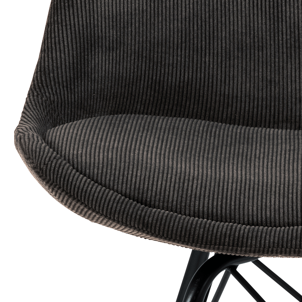 Kuipstoel KORDELIO Wind fabric anthracite 40