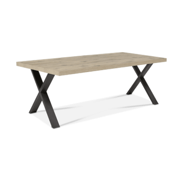 Eettafel met X-poot ABBEY Canyon Oak 200x100 Eettafel met X-poot ABBEY Canyon Oak 200x100