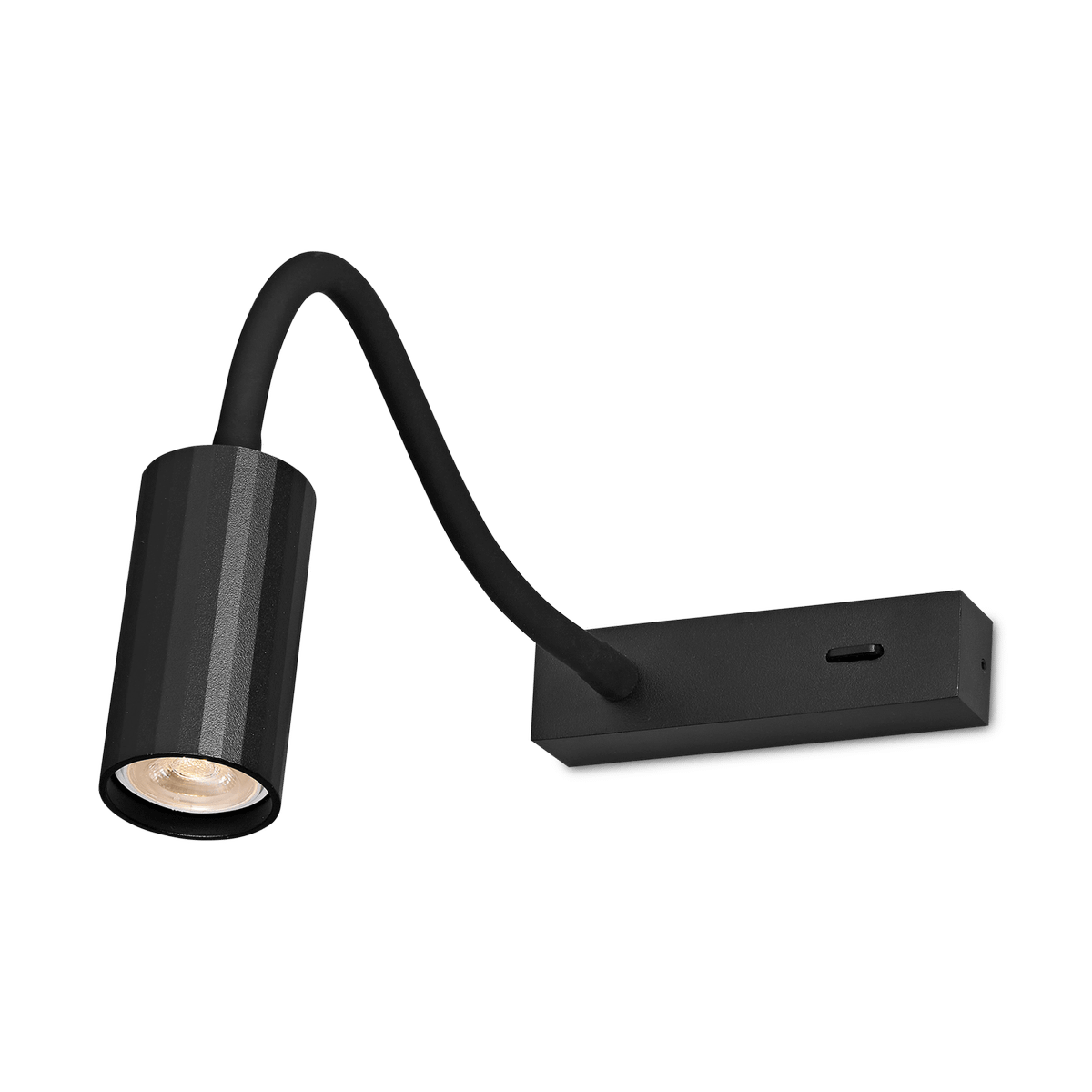 Wandspot ORYX Flexibel Zwart