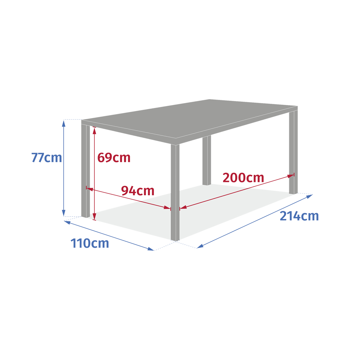 Tuintafel Verlengbaar FURORE 214/274x110 Laurier