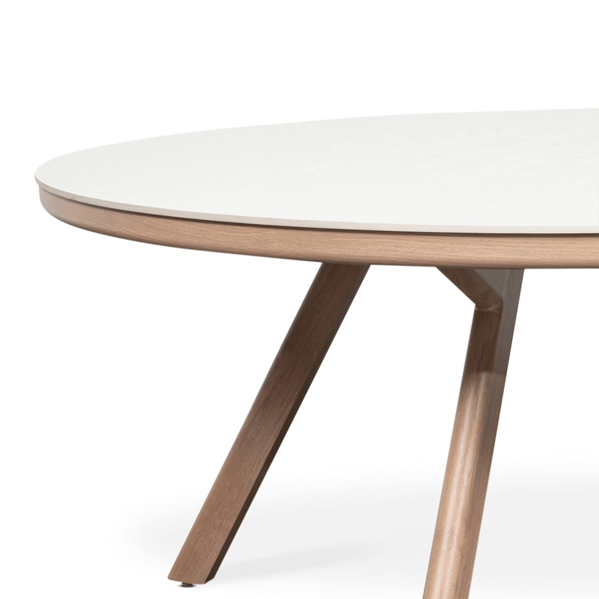Tuintafel MANTOVA Beige/Honey Ø160