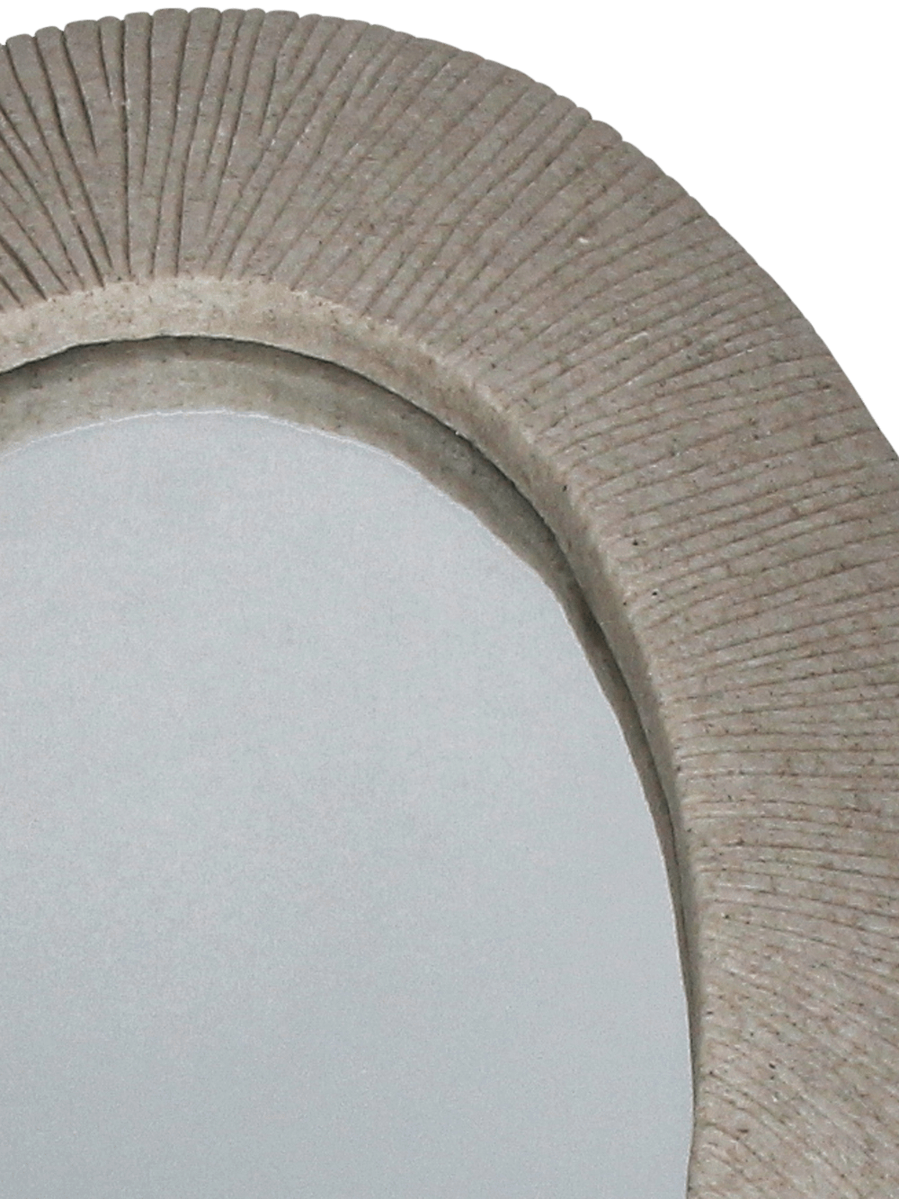 Spiegel EVIKE L Ovaal Steen Beige