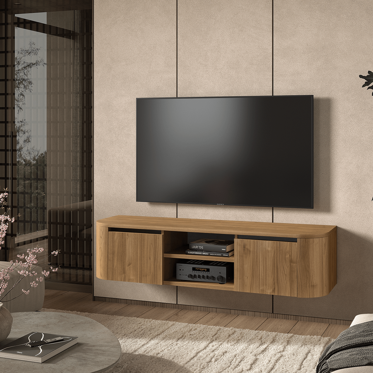 Tv-Meubel DOLORES Staand/Hangend B170