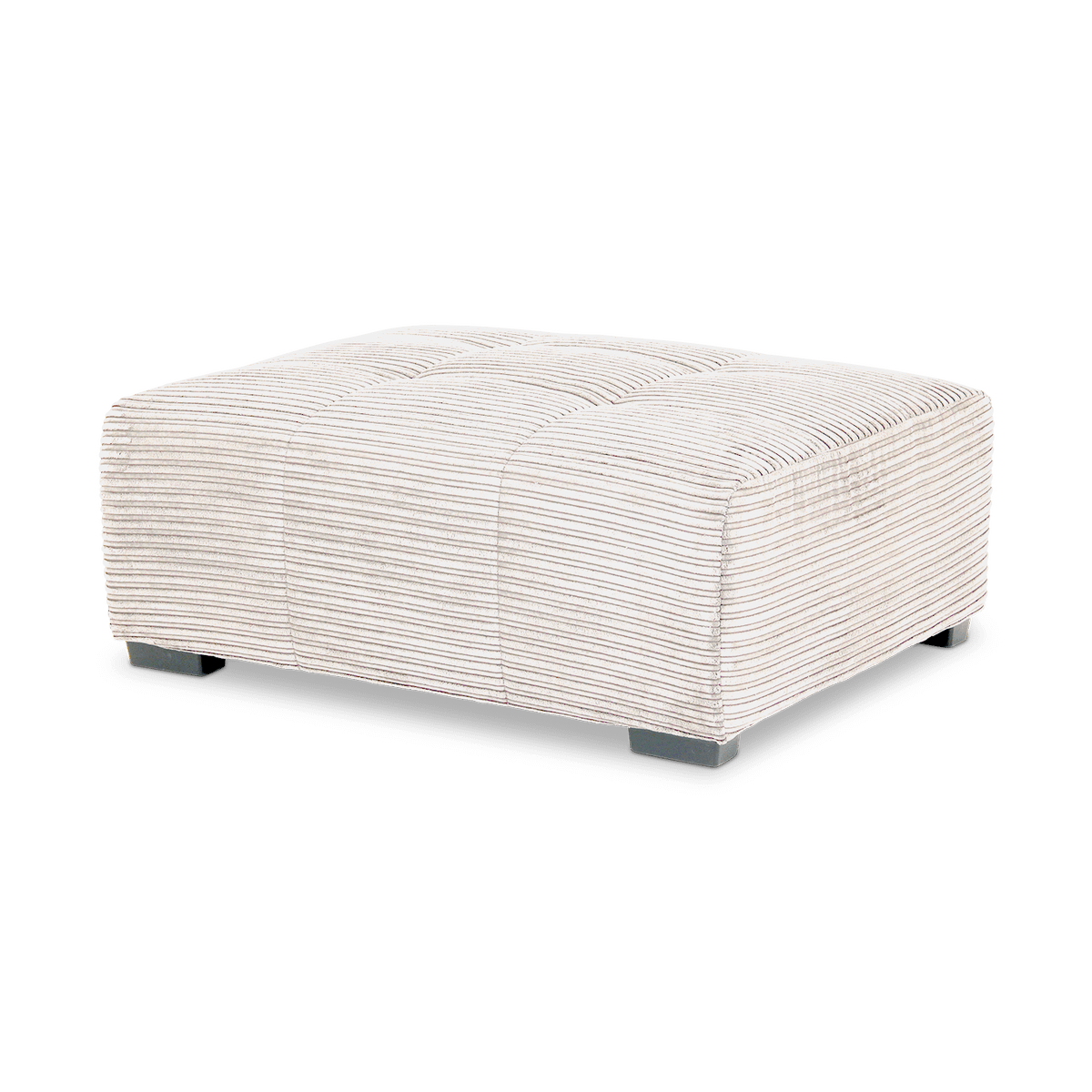 Poef LORETO Rib Beige 119x100