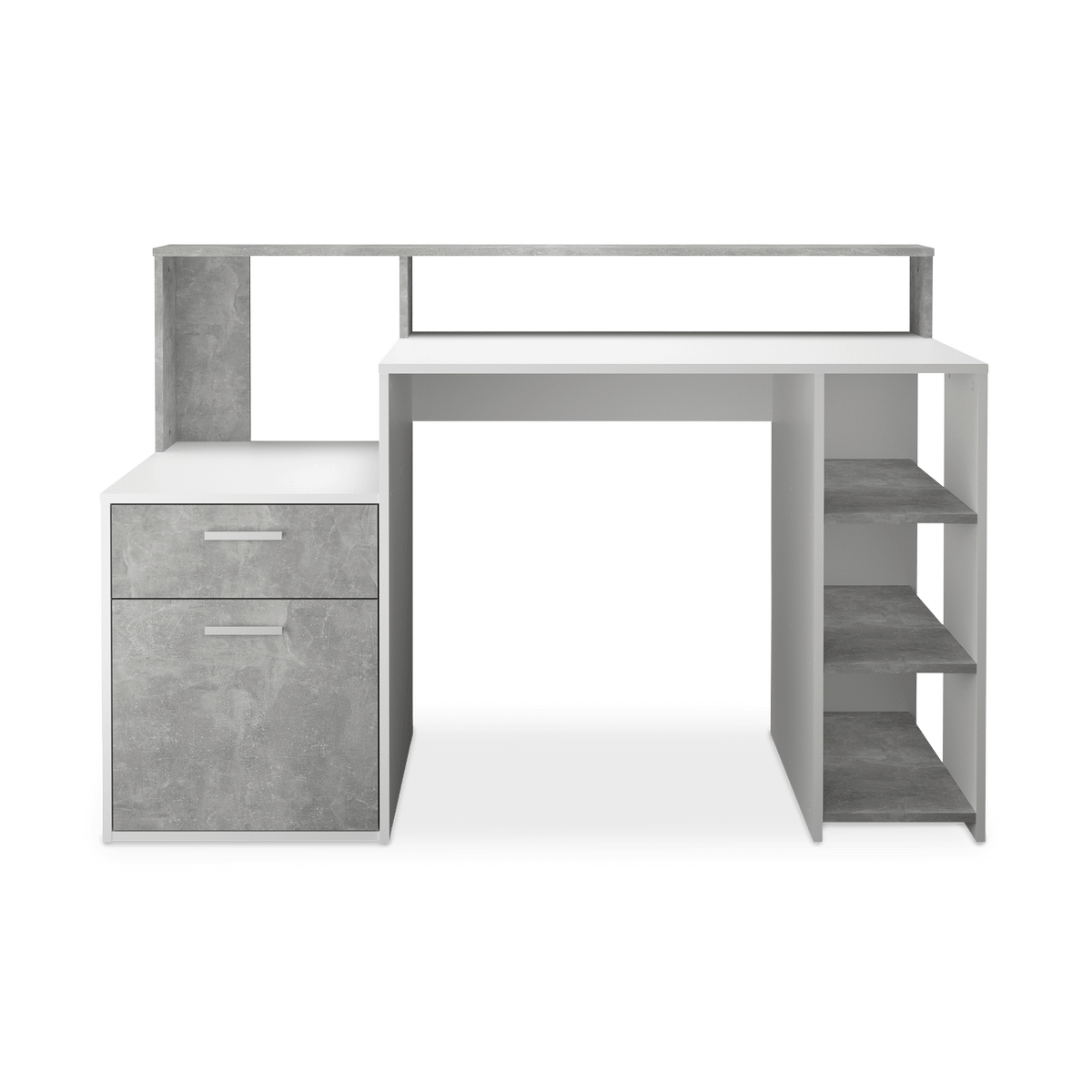 Bureau BELMONT Beton LA/White