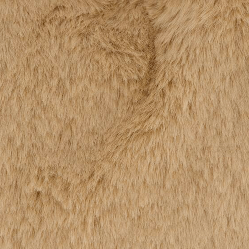 Kussen TYCHA Hart Furry Poly Camel
