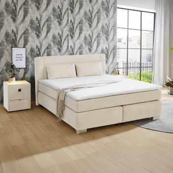 Boxspring WASSENAAR Chenille Beige 180x200 Boxspring WASSENAAR Chenille Beige 180x200