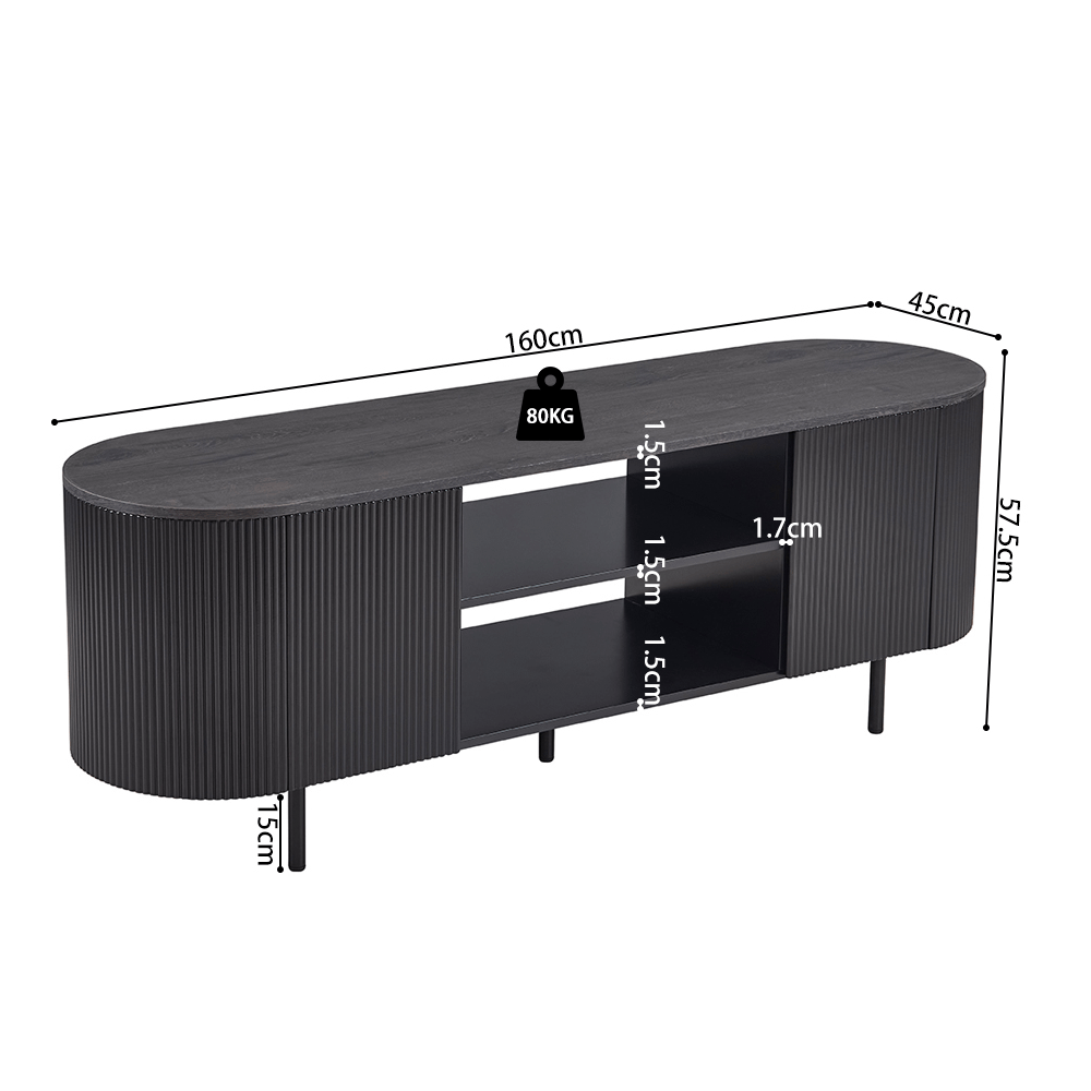 TV-meubel PORTO B160 Donkerbruin