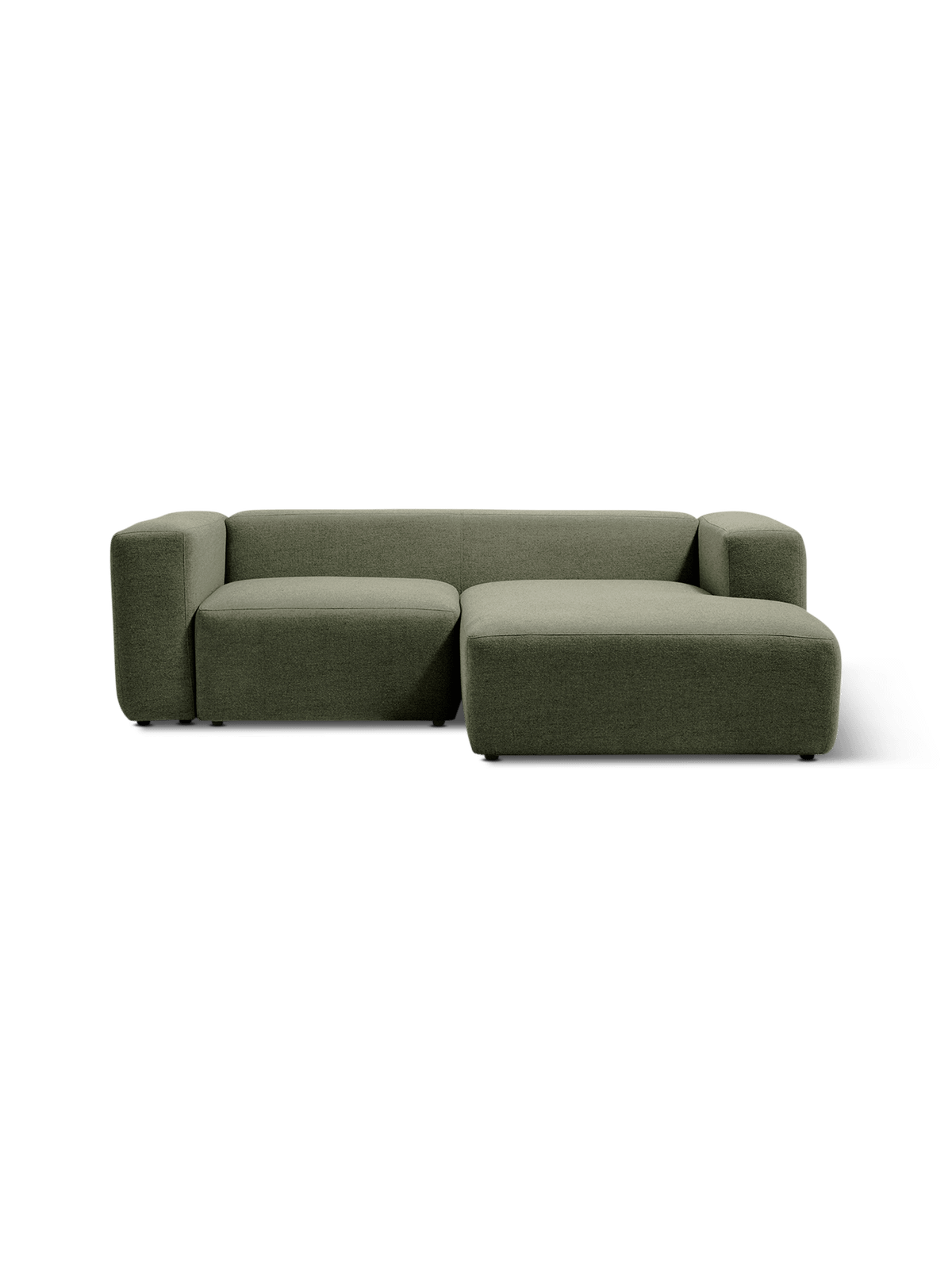 Hoeksalon Blok Longchair Rechts Mosgroen B240