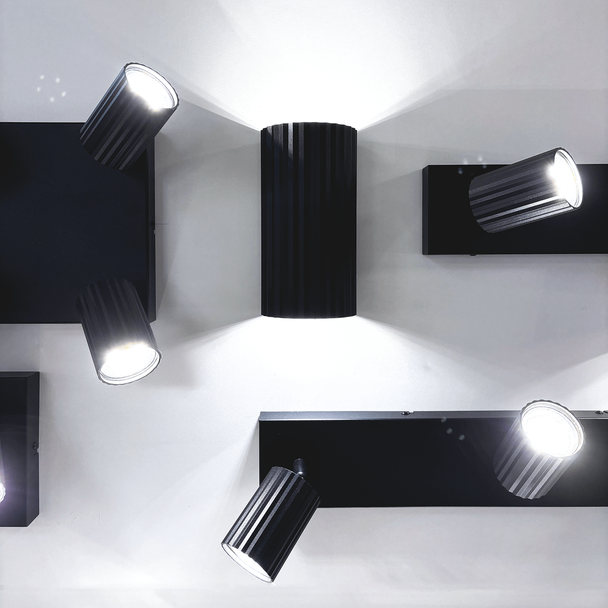 Wandlamp SOKA Metaal Zwart