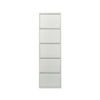 Schoenenkast GITTE 5 Laden Wit B51 Schoenenkast GITTE 5 Laden Wit B51