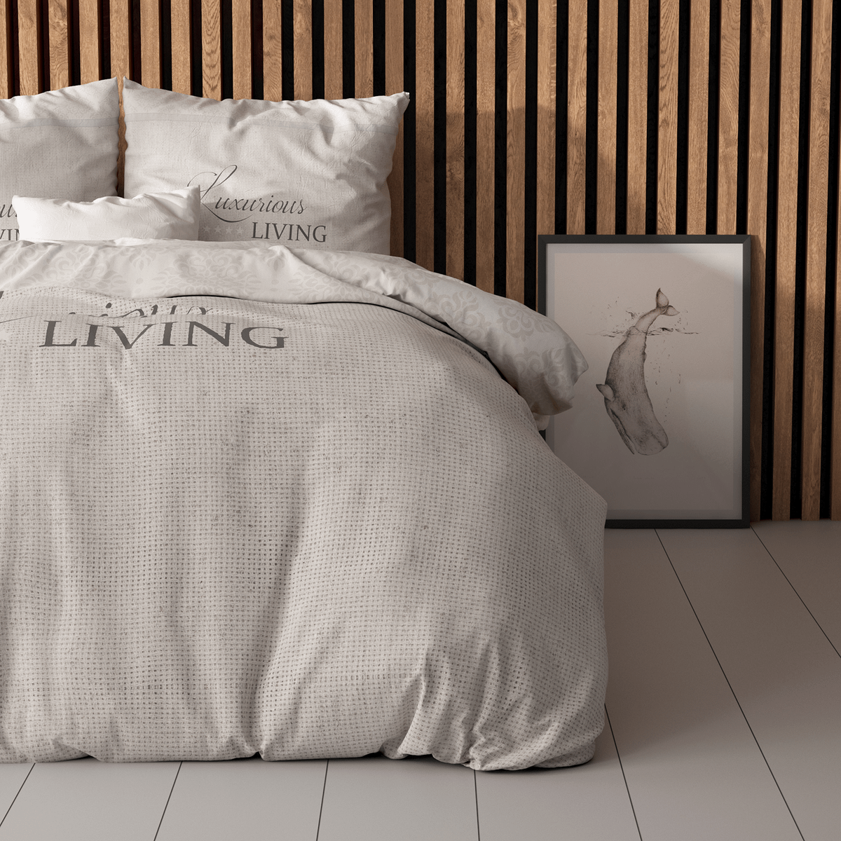 Dekbedovertrek LUXURIOUS LIVING 140 Zandkleur