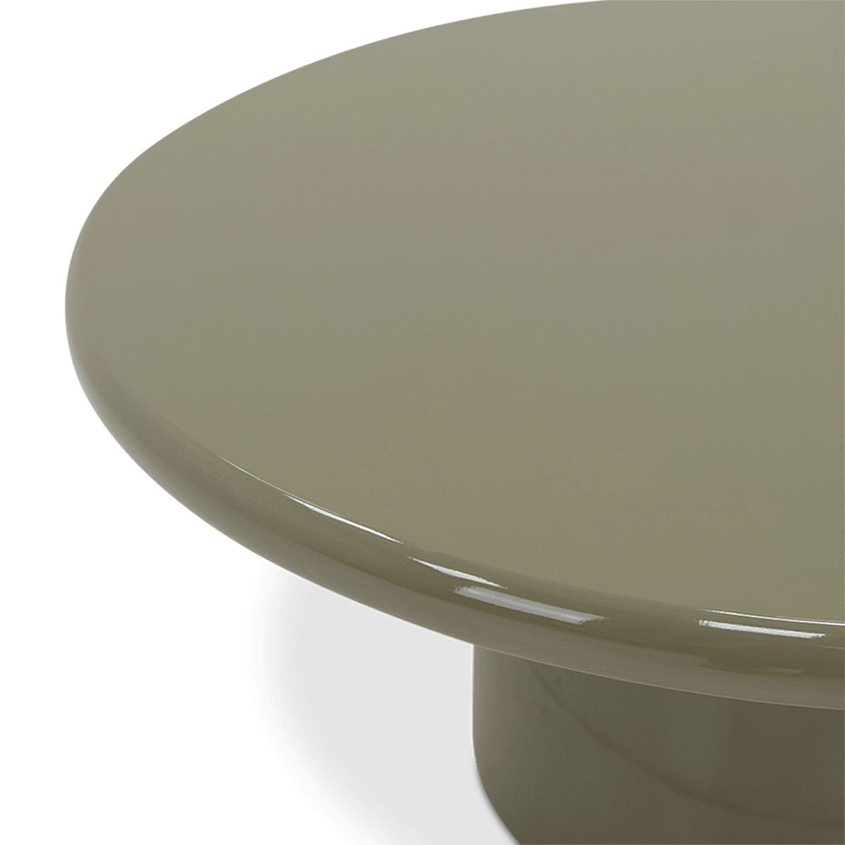 Salontafel LUMO Ø80 Hoogglans Urban Sage