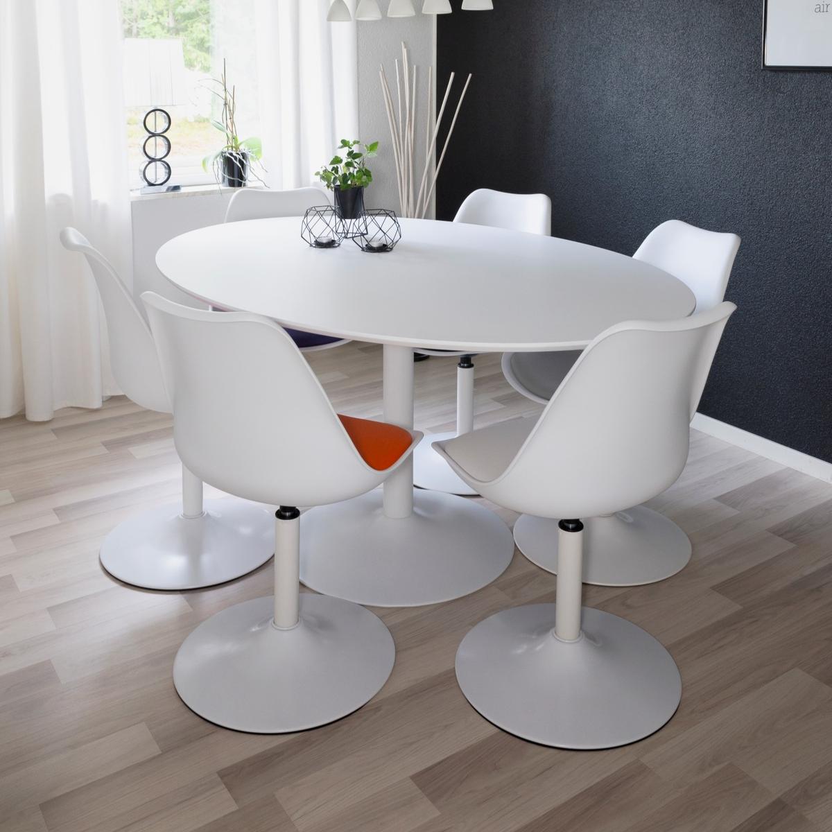 Eettafel TACO Ovaal 160x110 Wit