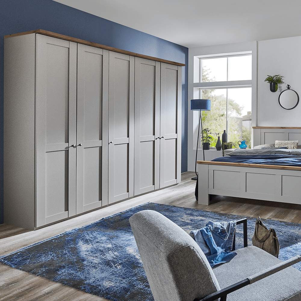 Kleerkast NAVAN Kiezelgrijs/Noors Eiken Decor B250