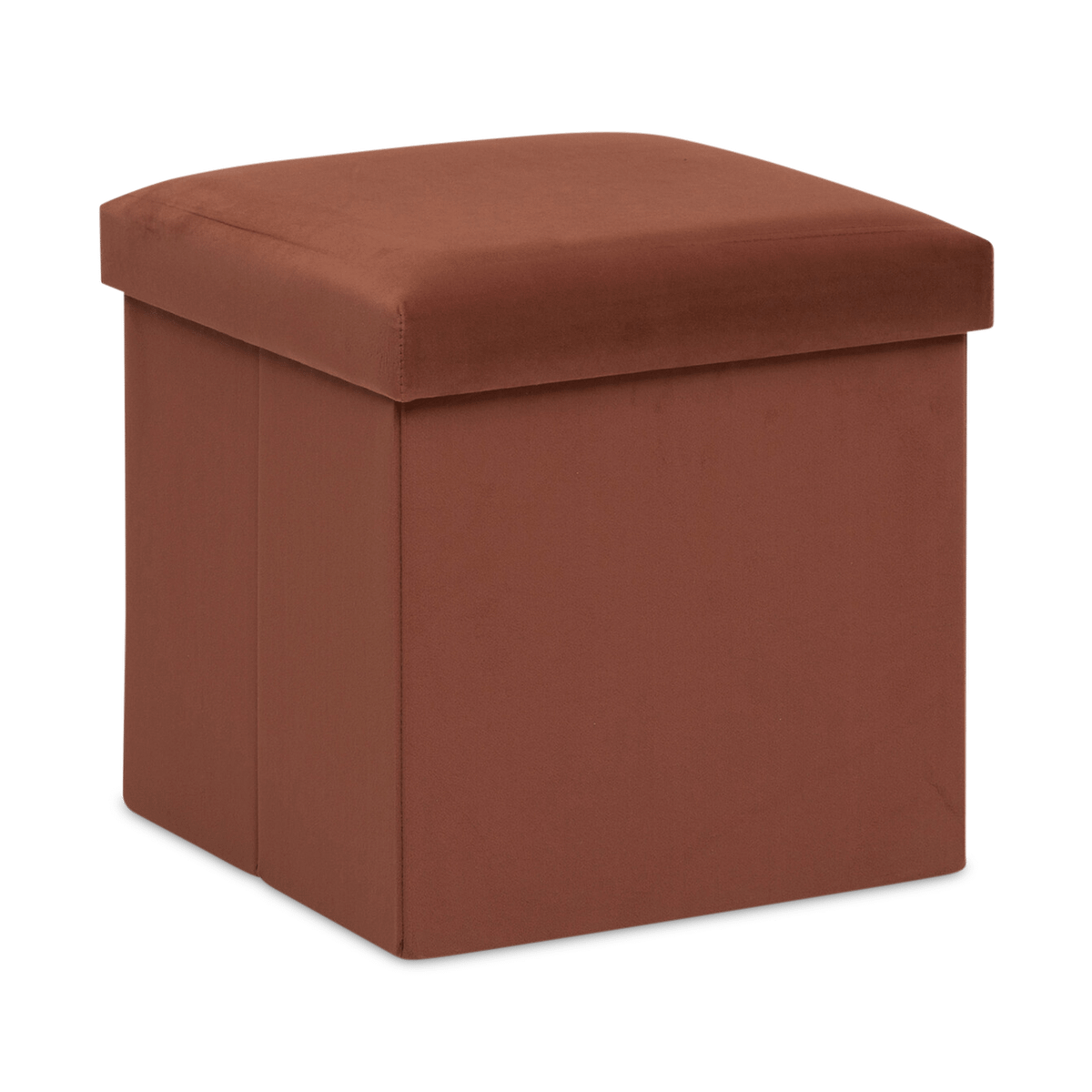 Opbergpouf TRESIO Velvet Terra