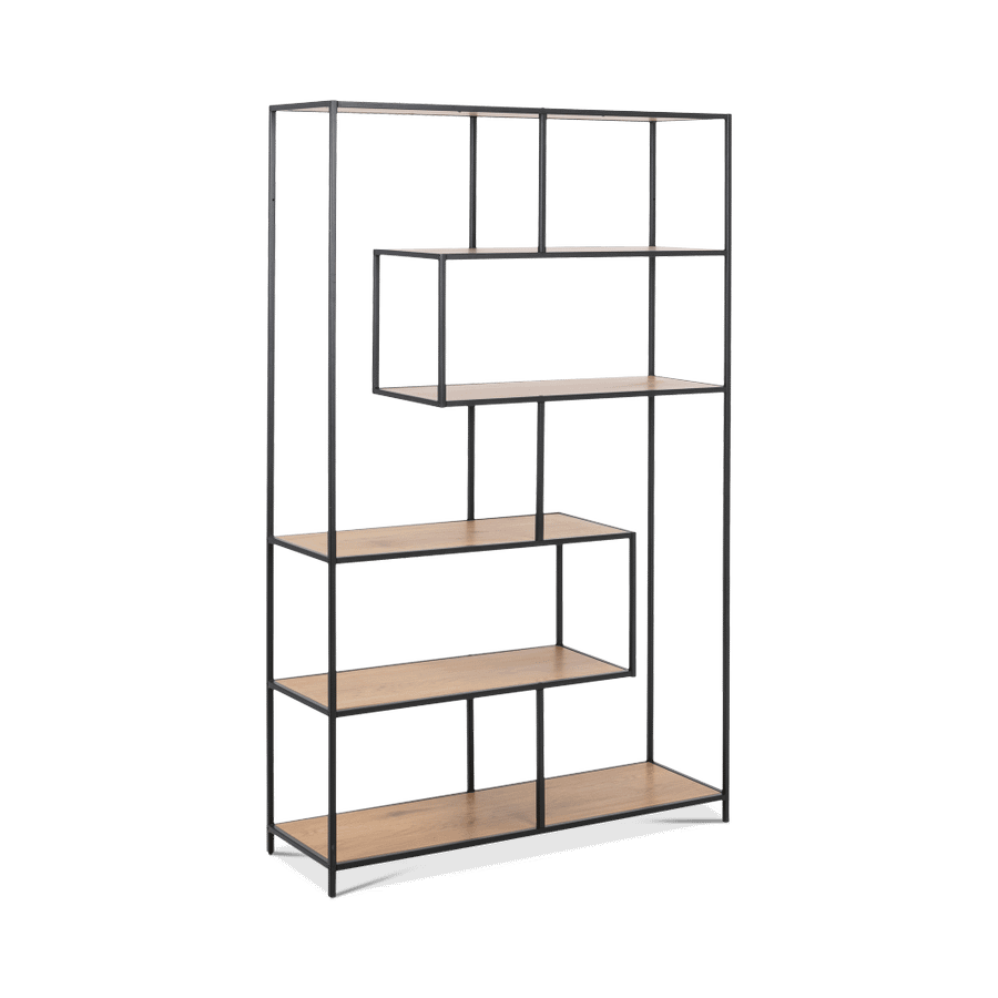 Boekenrek BOKSKAP Wild Oak Assymetrisch B114 Boekenrek BOKSKAP Wild Oak Assymetrisch B114