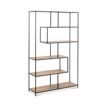 Boekenrek BOKSKAP Wild Oak Assymetrisch B114 Boekenrek BOKSKAP Wild Oak Assymetrisch B114