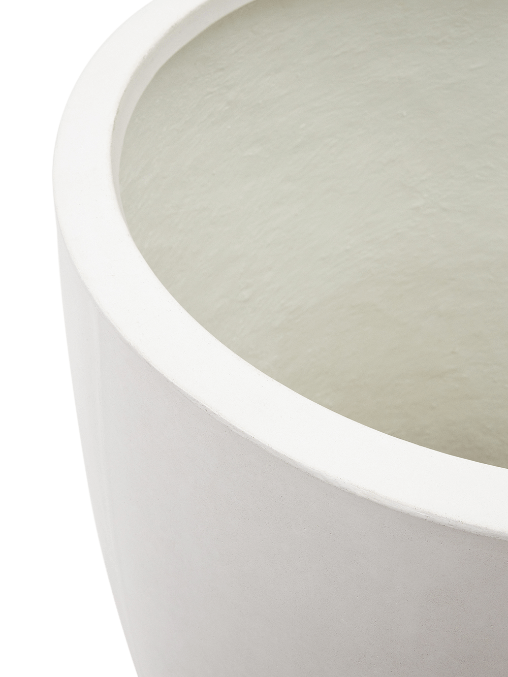 Aiguablava Bloempot van wit cement ⌀75 cm