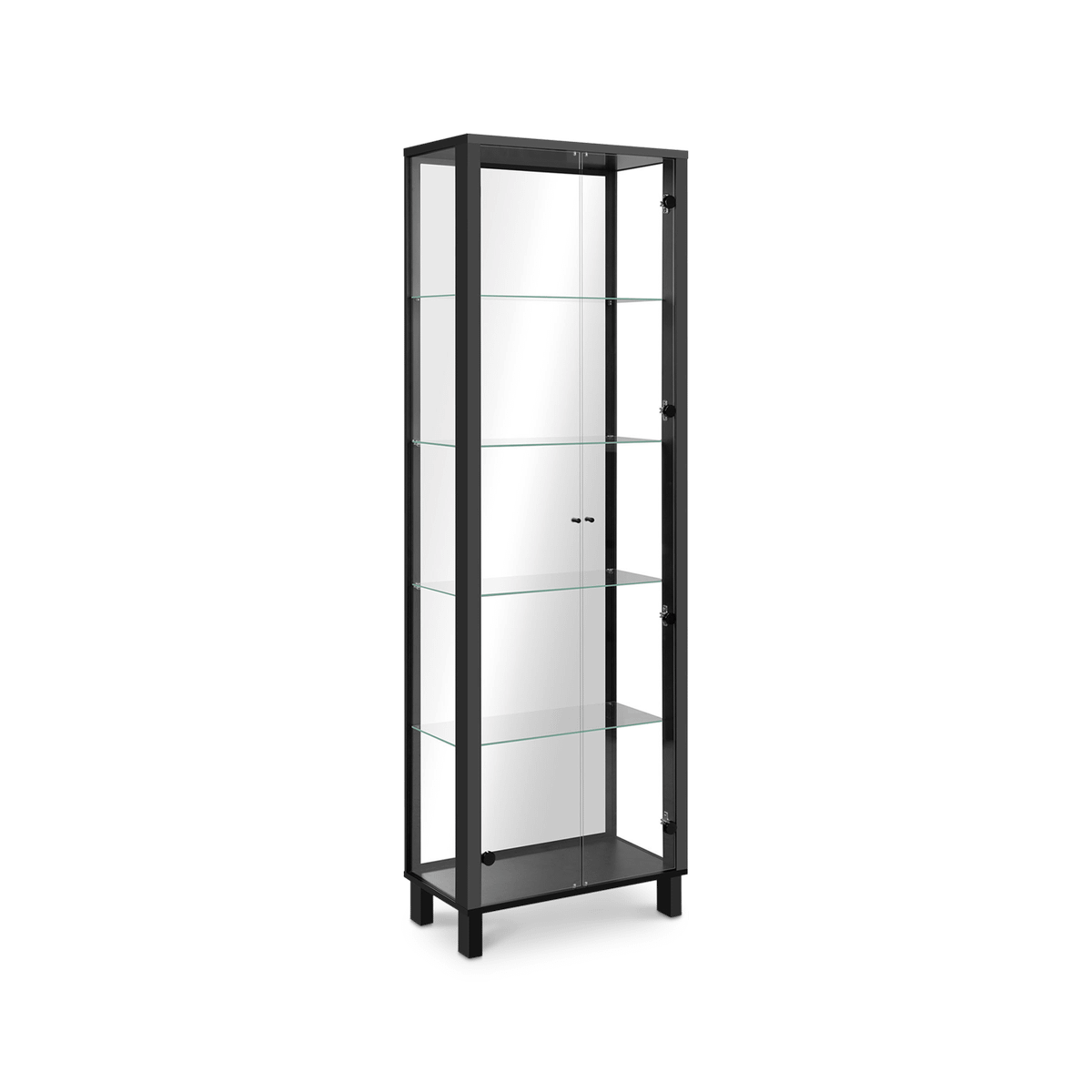 Hoge Vitrinekast GIDEON B62 Zwart