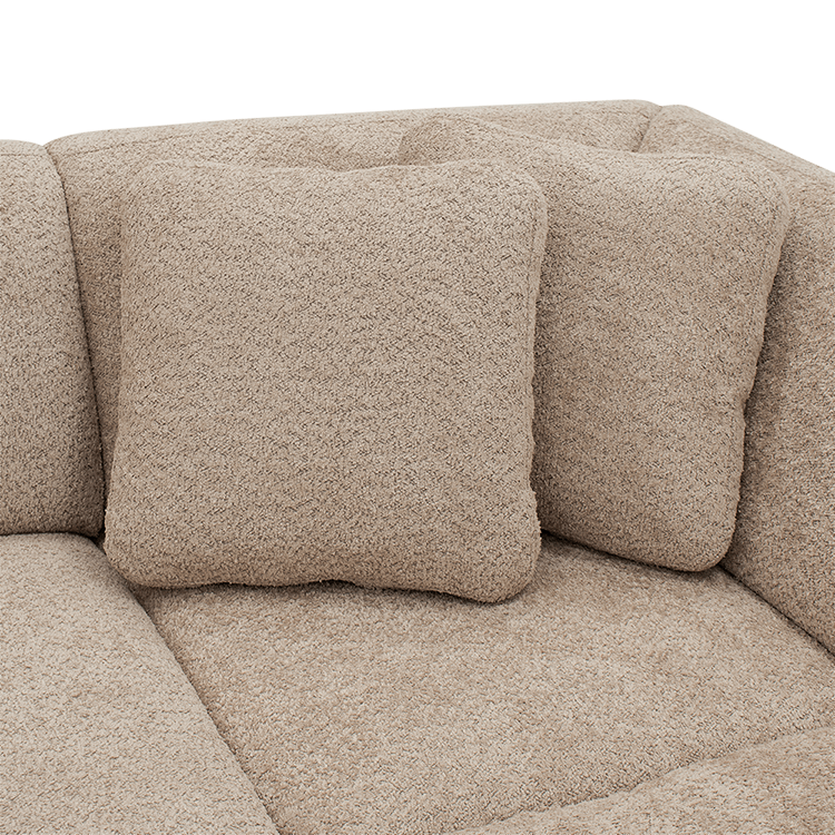 Hoeksalon QUILLO Longchair Links Roze B390