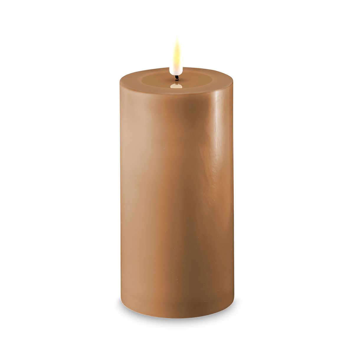 LED-Kaars LYS 7,5 x 15 Caramel