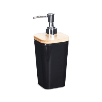 Zeepdispenser BLACKWOOD Zwart/Bamboe Zeepdispenser BLACKWOOD Zwart/Bamboe