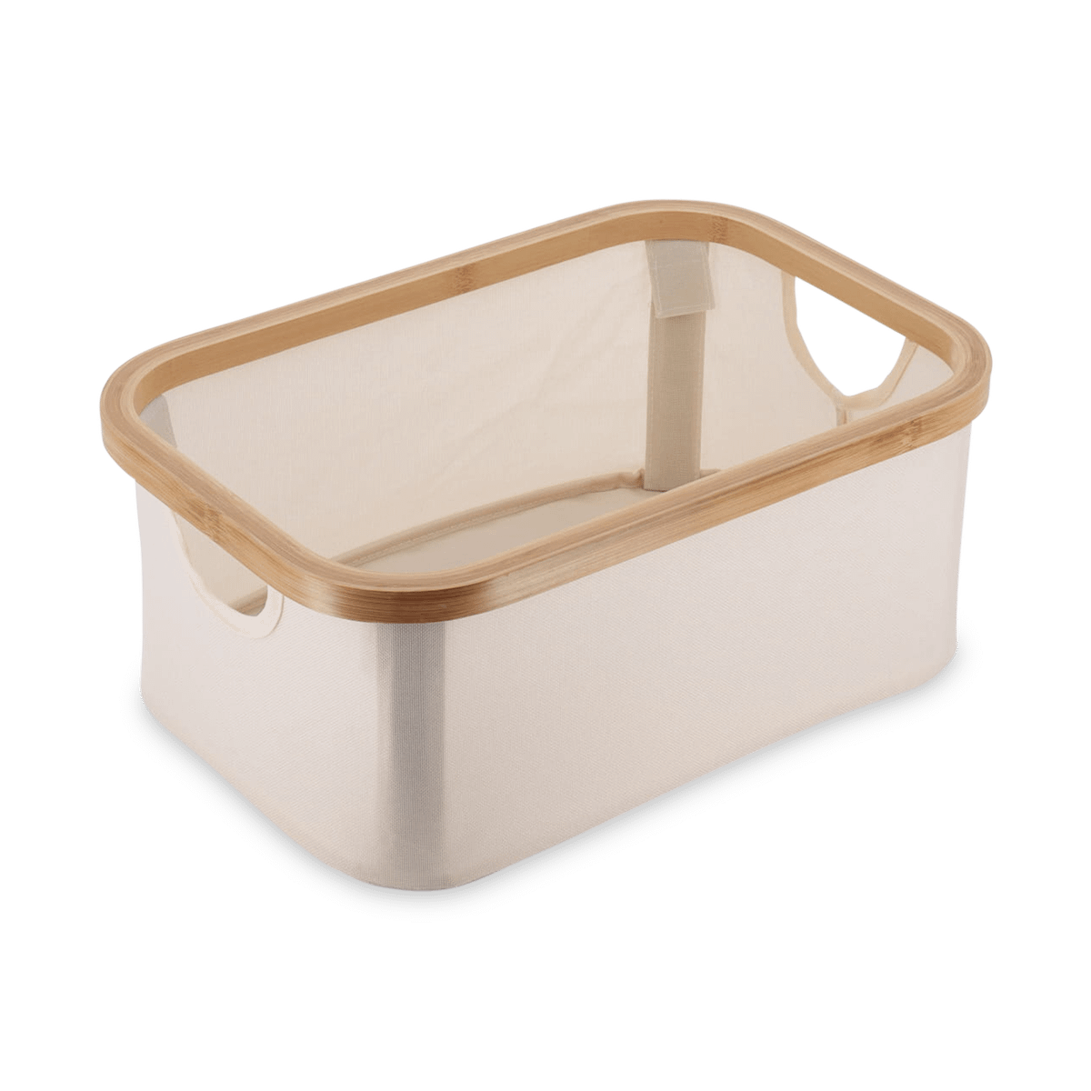 Opbergmand SOLIAM Rh. Beige/Bamboe