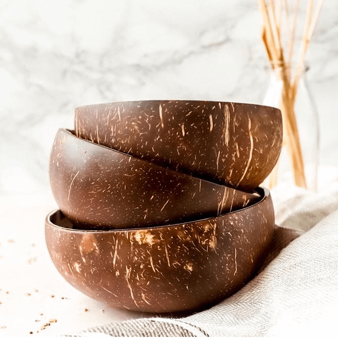 Cocosbowl NOYA Brown Mosaic Star