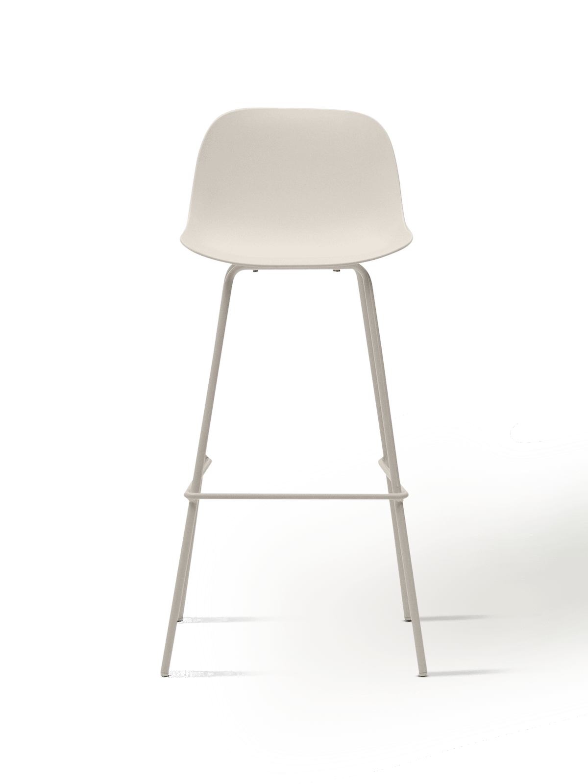 Altea beige kruk met stalen poten in beige afwerking 75 cm