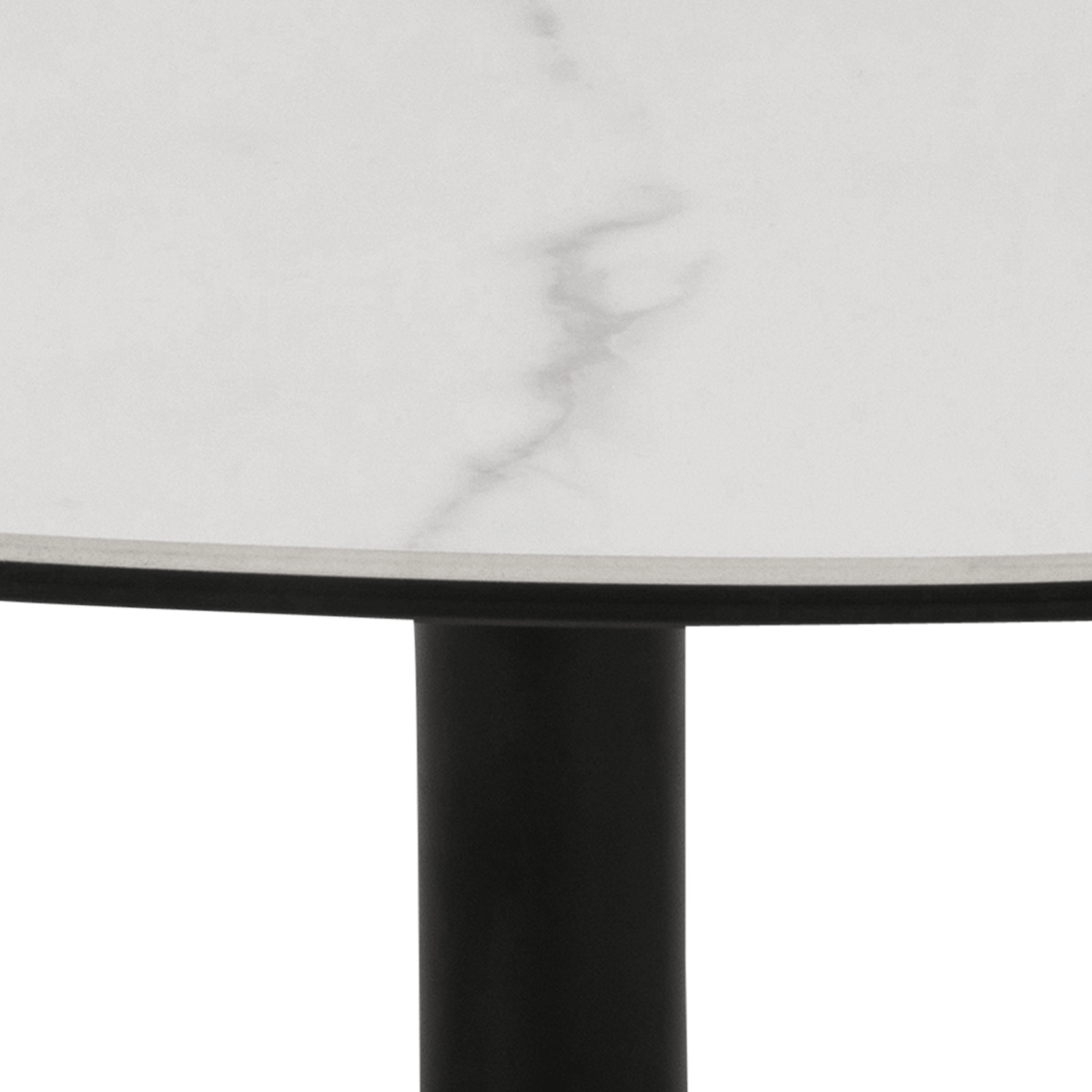 Salontafel MALBORD Keramiek White/Metal Black