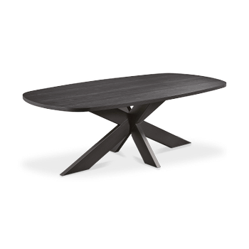 Eettafel ARTEGO Ovaal 230x120 Spinpoot Zwart Eettafel ARTEGO Ovaal 230x120 Spinpoot Zwart