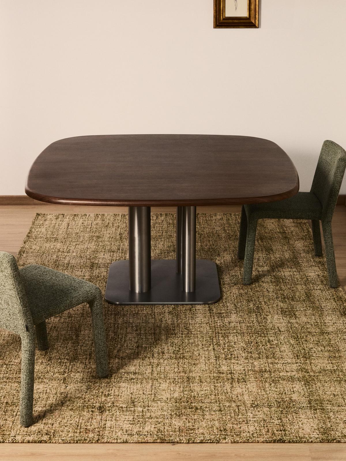 Zarn tapijt van wolmix met mini bouclé-effect 200 x 300 cm