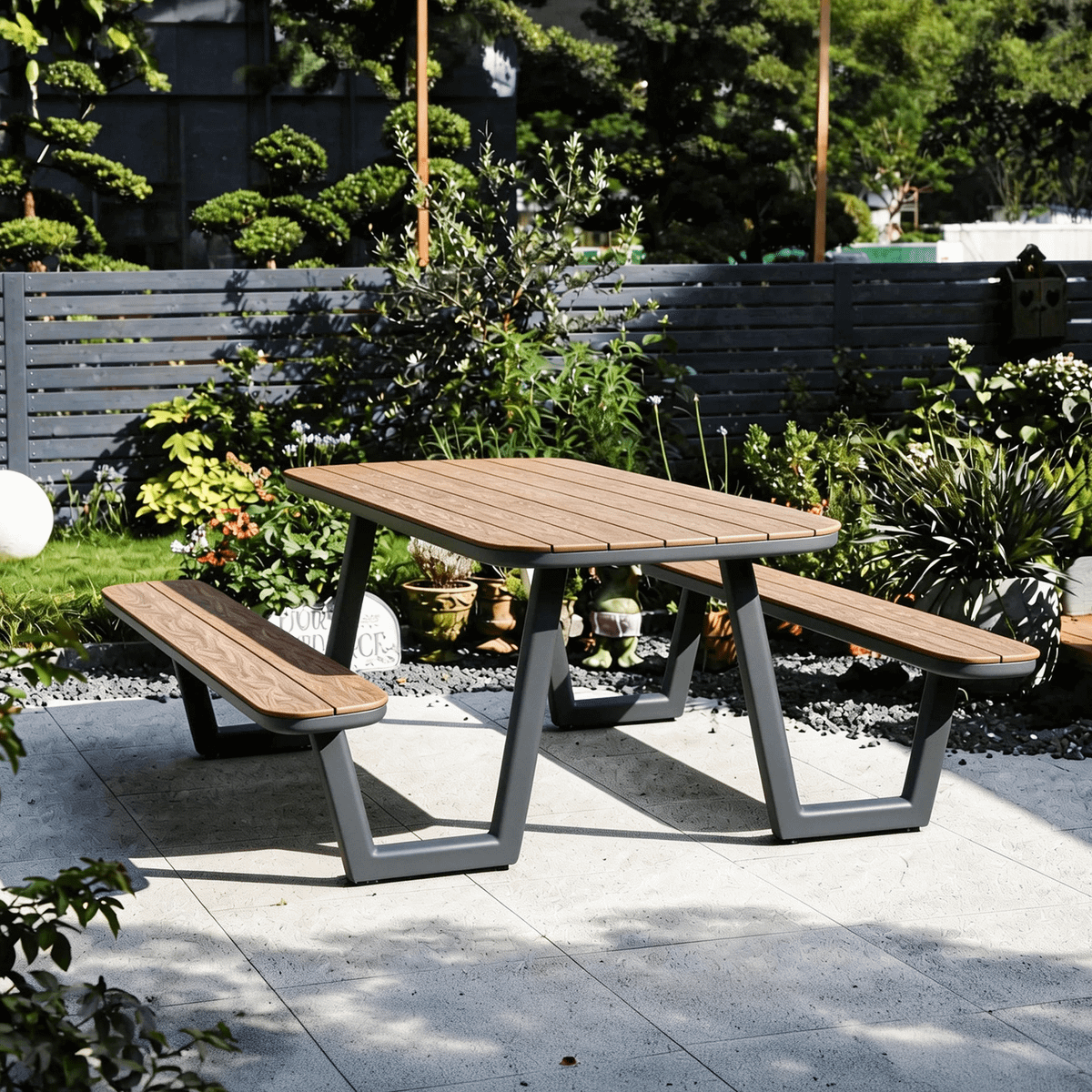 Picknicktafel LODGE Polywood/Charcoal