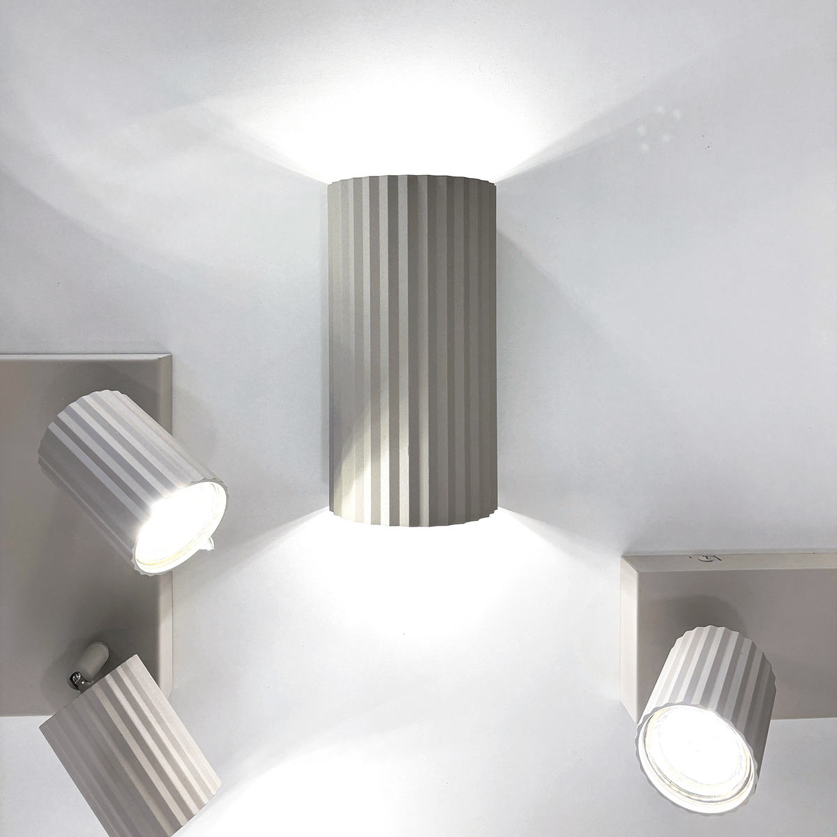 Wandlamp SOKA Metaal Wit