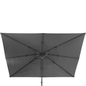 Zweefparasol AREZZO Vierkant Kantelbaar Grijs Zweefparasol AREZZO Vierkant Kantelbaar Grijs